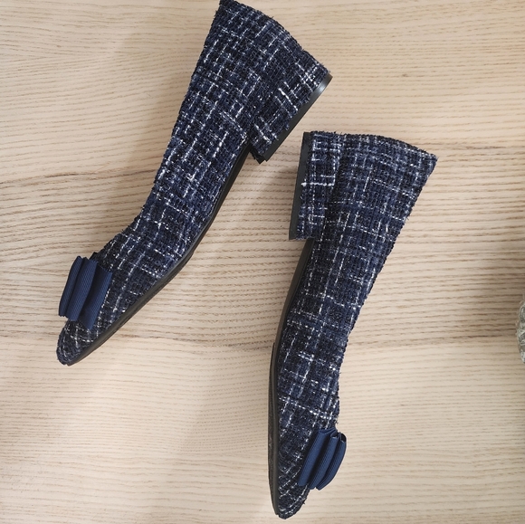 Gentle Souls by Kenneth Cole Blue Tweed Atlas Shoes 7.5 - Picture 7 of 10